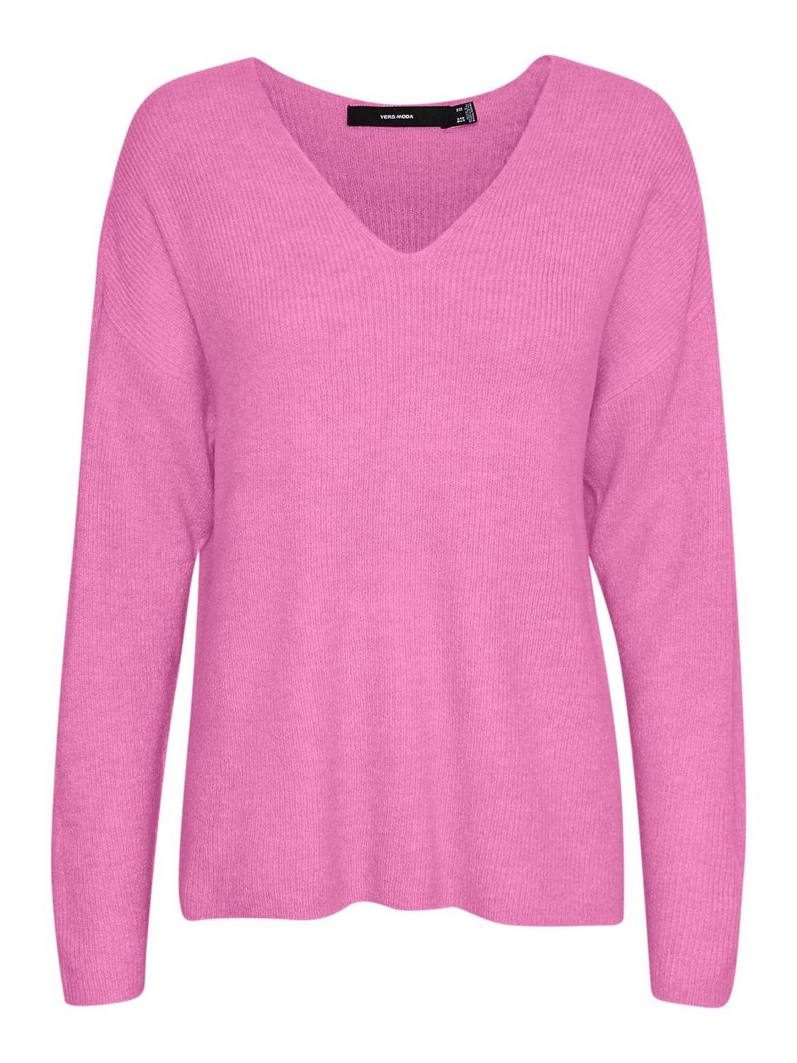 Vero Moda Sweatshirt VMCREWLEFILE LS V-NECK BLOUSE NOOS