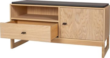 Woodman Schuhbank Slussen, im skandinavian Design, Holzfurnier aus Eiche