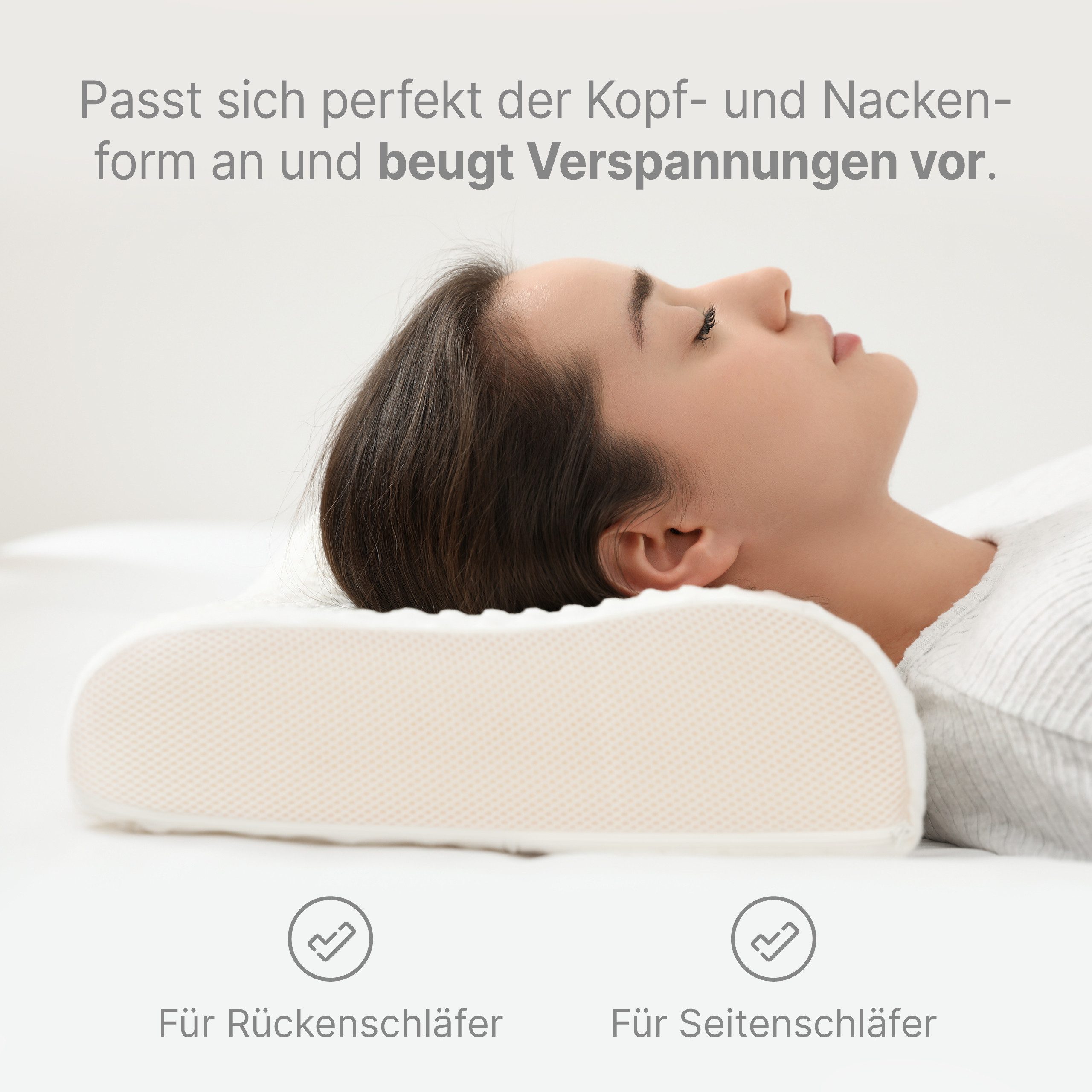 wonello Nackenstützkissen-Set Premium orthopädisches Kissen, Füllung: günstig online kaufen