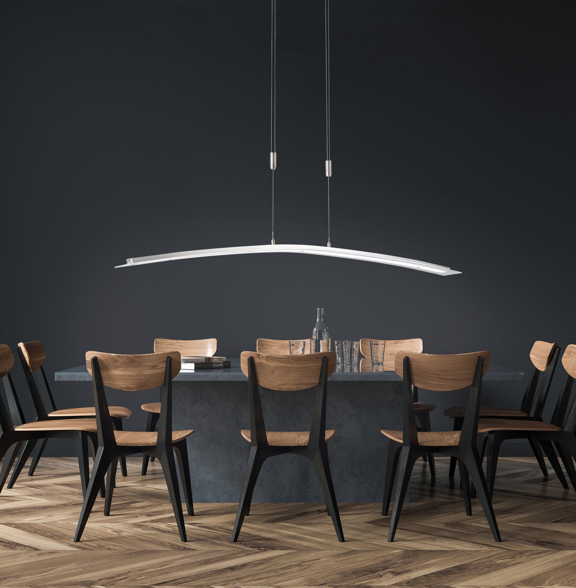 FISCHER & HONSEL Metis, integriert, LED LED Pendelleuchte Warmweiß Neutralweiß, fest Dimmfunktion