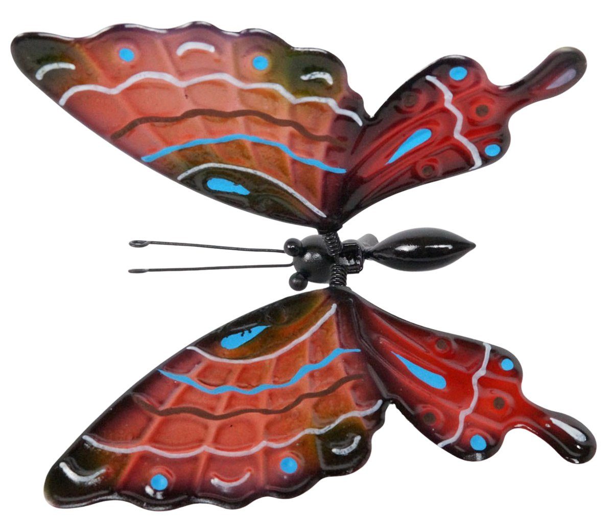 3er farbenfrohe Gartenursel Gartenstecker Schmetterlinge Apollo (3-St) Gartenstecker