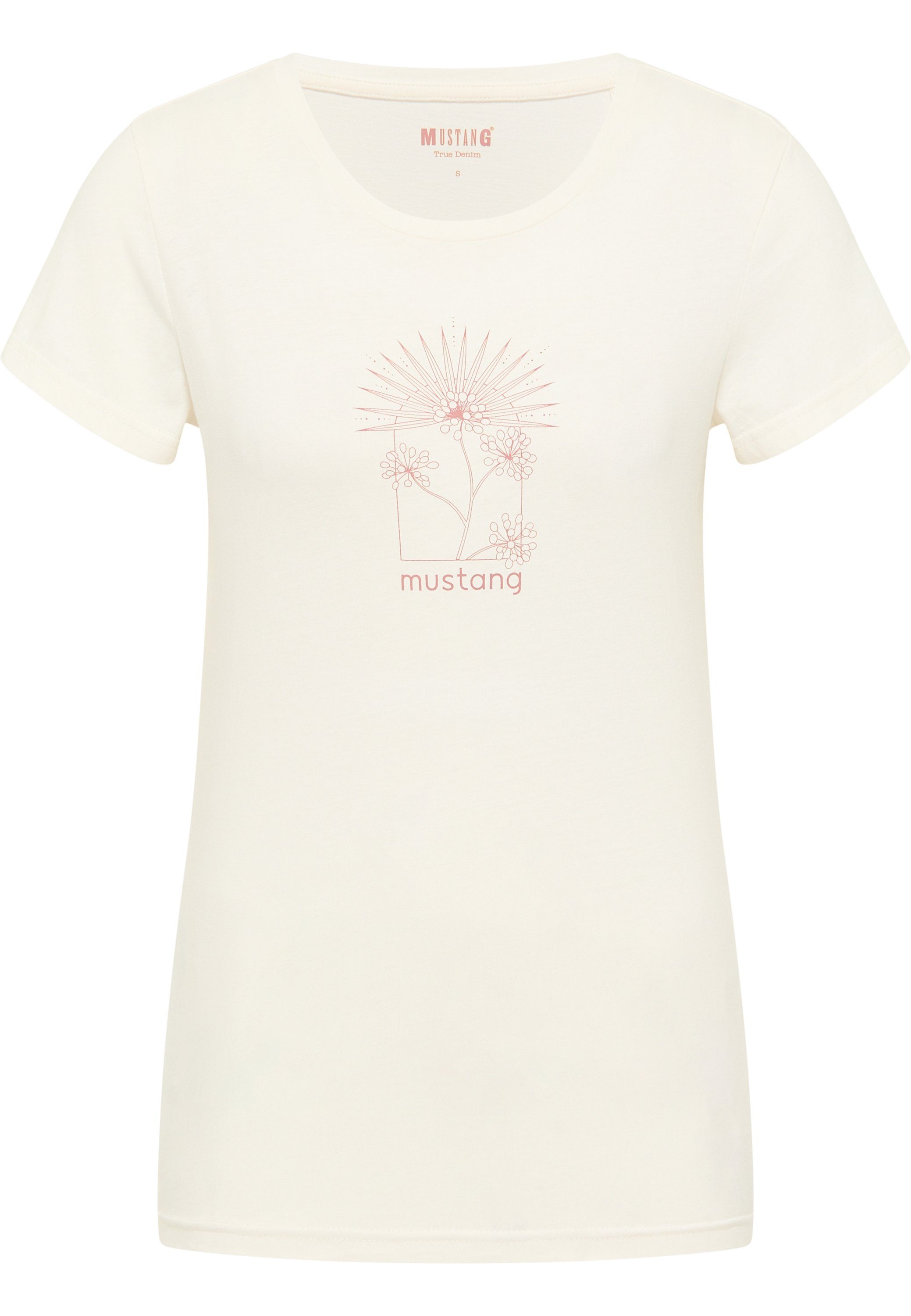 Kurzarmshirt Alexia Mustang T-Shirt offwhite MUSTANG C Print Style