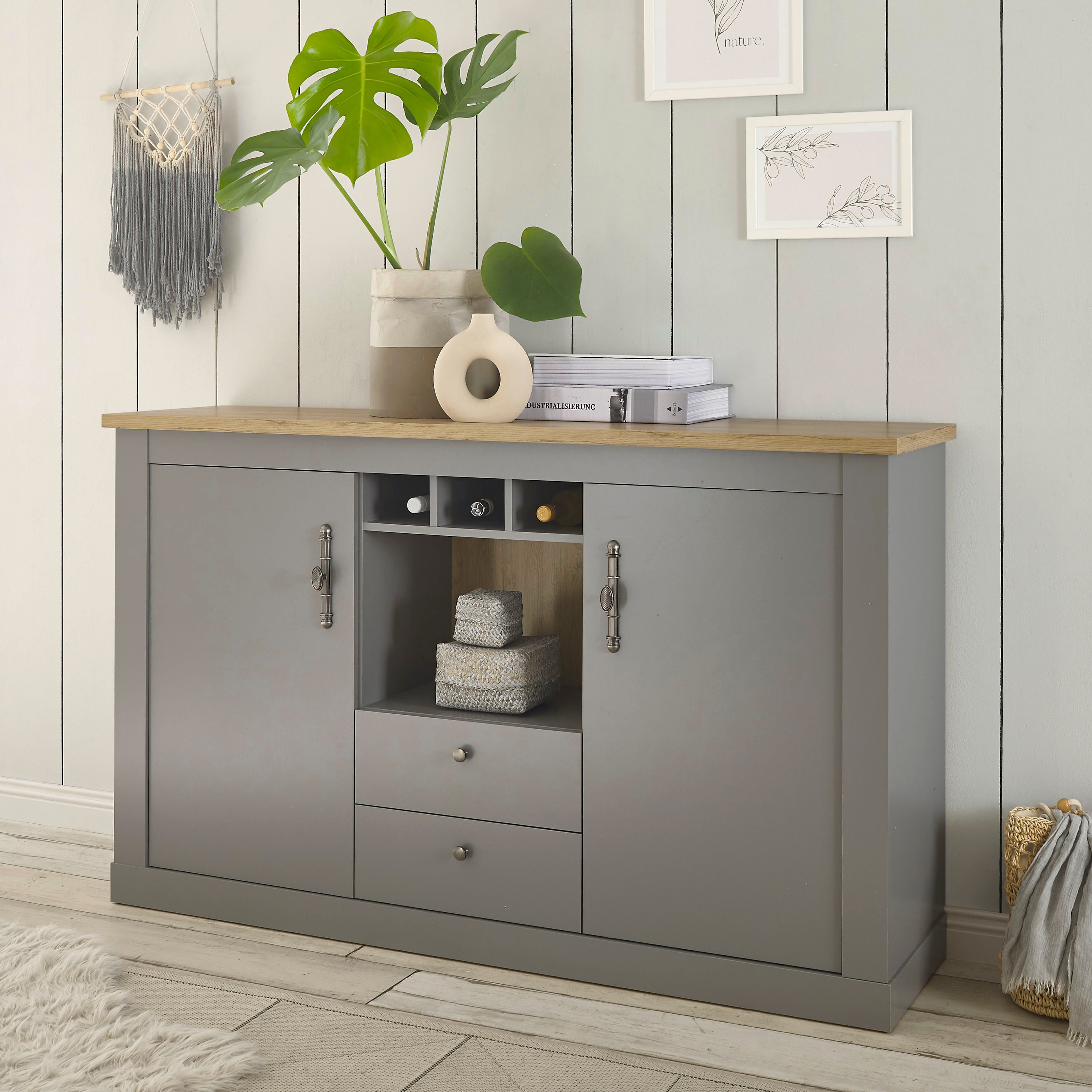 Home affaire Sideboard "CHAMBORD" Breite ca. 166 cm günstig online kaufen