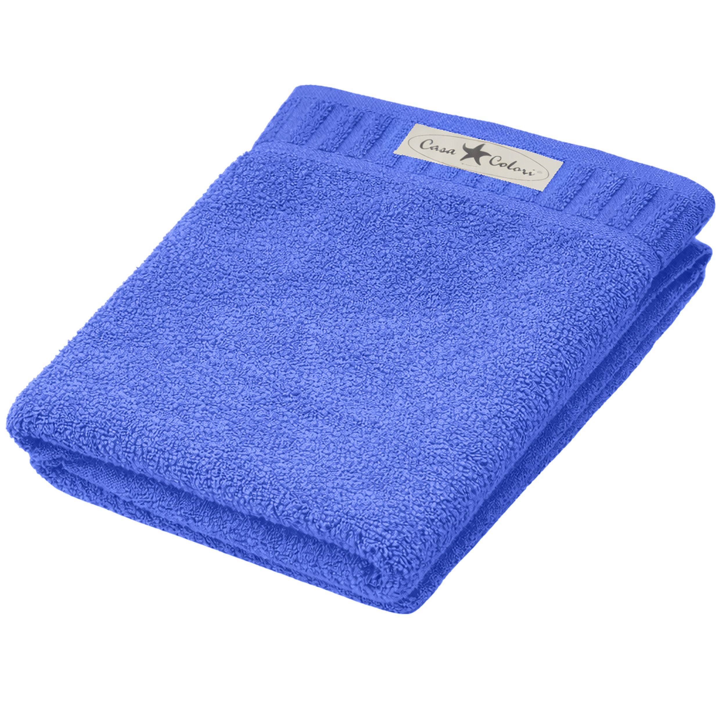 Casa Colori Duschtuch Uni, Frottier (1-St), Hohe Farbbrillanz, Einfache Pflege