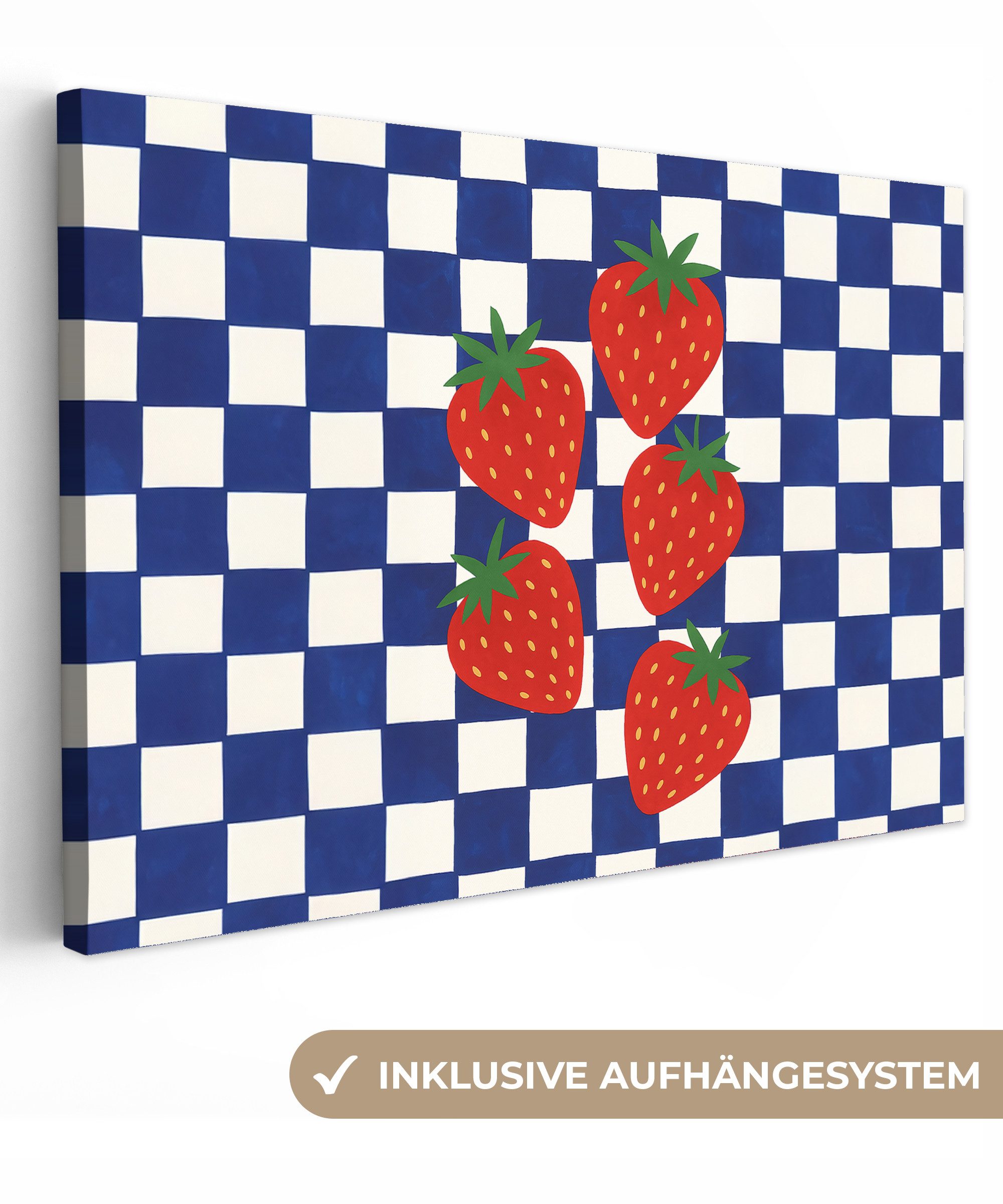 OneMillionCanvasses® Leinwandbild Blockiert - Blau - günstig online kaufen
