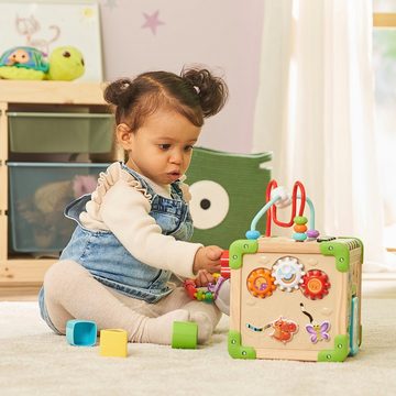 Vtech® Motorikwürfel Vtech Baby, Interaktiver Holz-Spielwürfel, FSC® - schützt Wald - weltweit