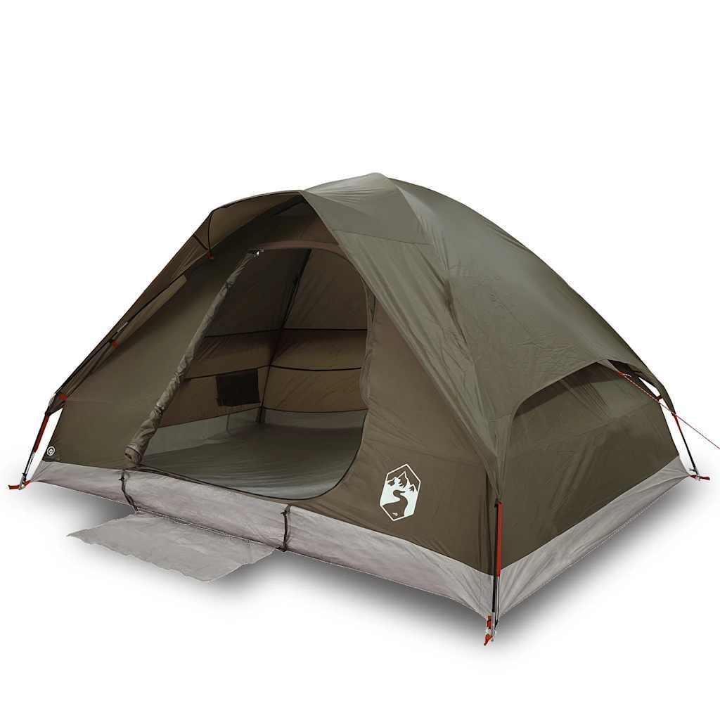 vidaXL Kuppelzelt Kuppel-Campingzelt 2 Personen Braun günstig online kaufen