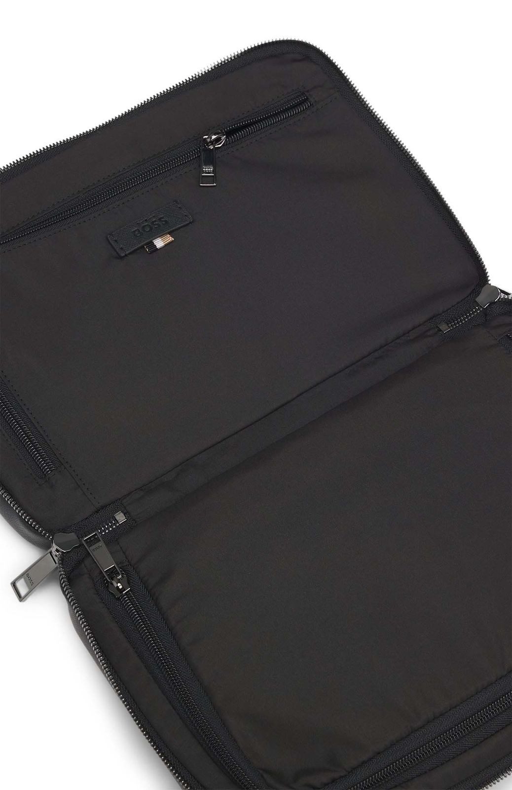 BOSS Kulturbeutel MN Washbag, aus echtem Leder