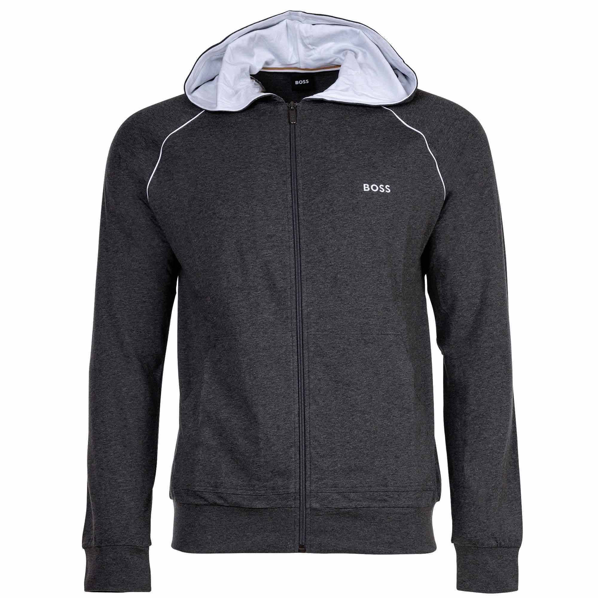 BOSS Kapuzen-Sweatjacke Jacket Herren Match Sweatshirt Anthrazit - Mix &