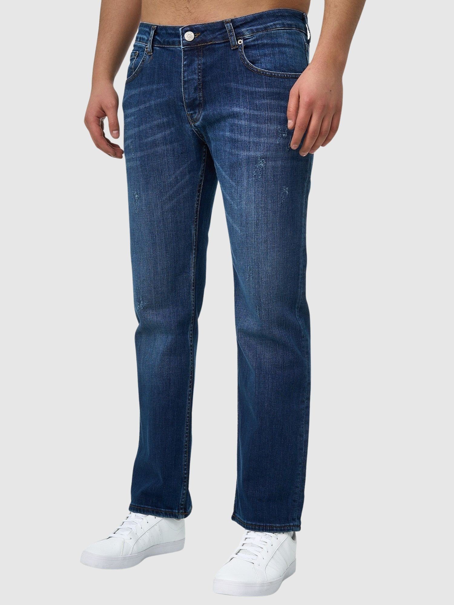 John Kayna Designer Bootcut, Jeans (Jeanshose Freizeit,Casual Regular Designerjeans Jeanshose Herrenho Denim Fit 1-tlg) Herrenjeans Herren Regular-fit-Jeans