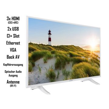 Telefunken XF43K550-W LCD-LED Fernseher (108 cm/43 Zoll, Full HD, Smart TV, Triple-Tuner, HDR, 6 Monate HD+ gratis)