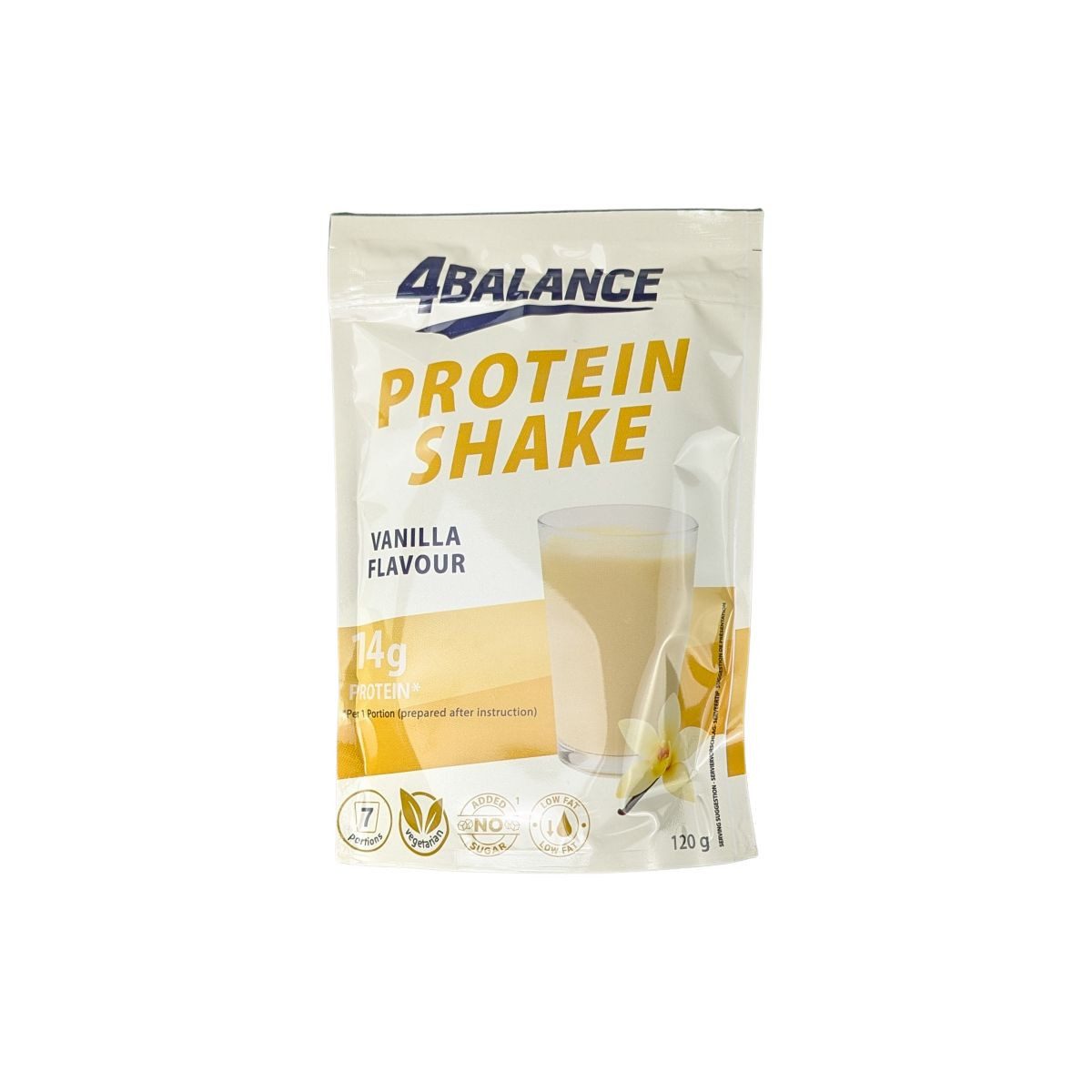 4Balance Shake, 4Balance Protein Shake Vanilla angenehm cremig leichte Note 120g