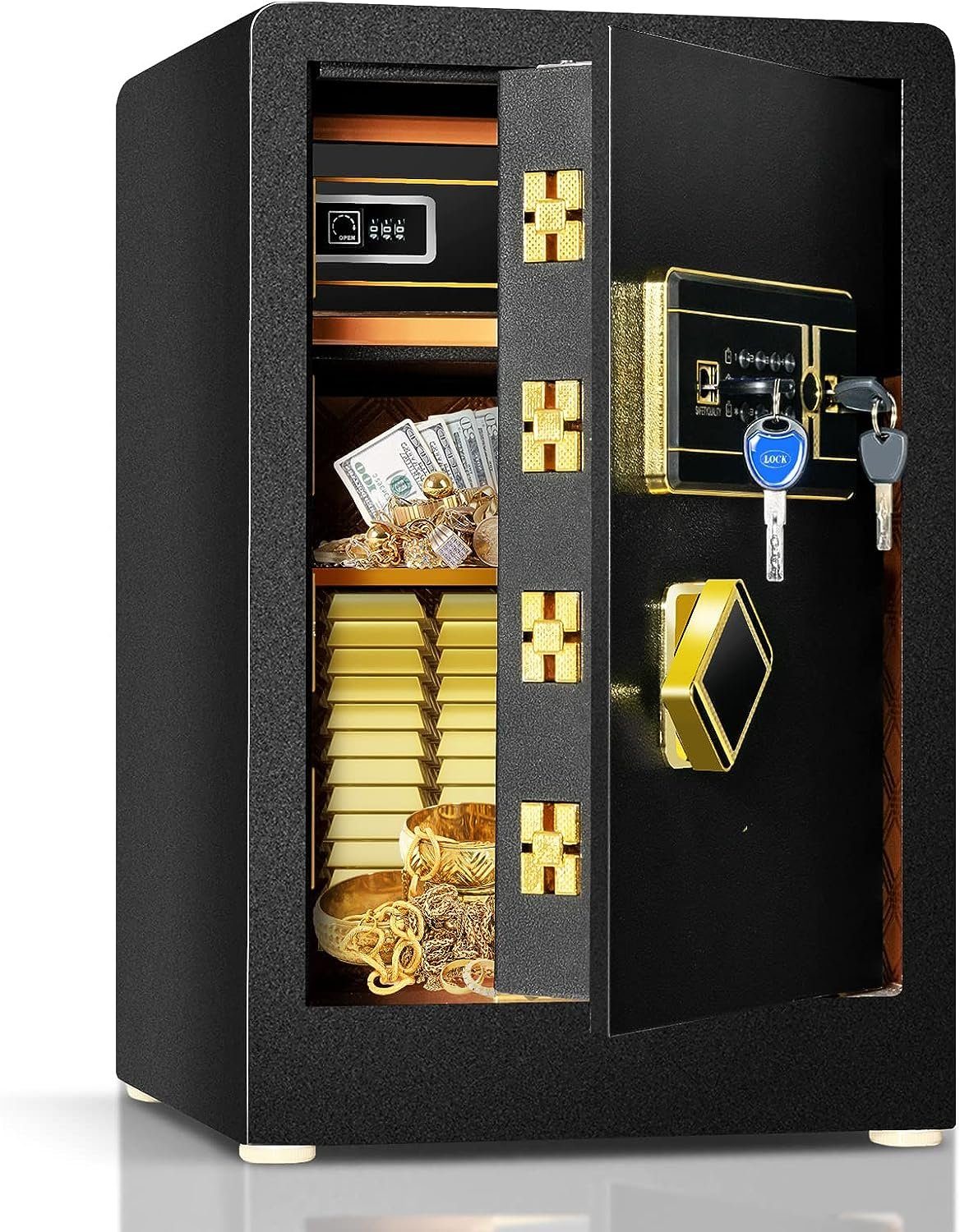 Metall-Aufbewahrungsregal – 43 Cm Breit, Bis 68 Kg Belastbar, Höhenverstellbar Für Küche & Schrank