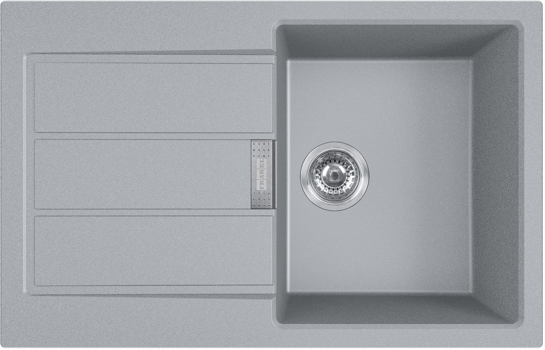 FRANKE Sirius built-in sink and Galley tap - Titanium Silver / Chrome - 78x50 cm