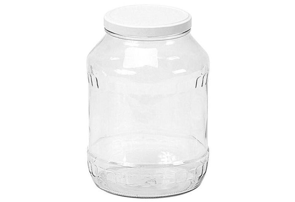 EK Germany Einmachglas Gurkenglas Glas / Metall TO 100, 2,65 l, 21 cm weiß, (1-tlg)