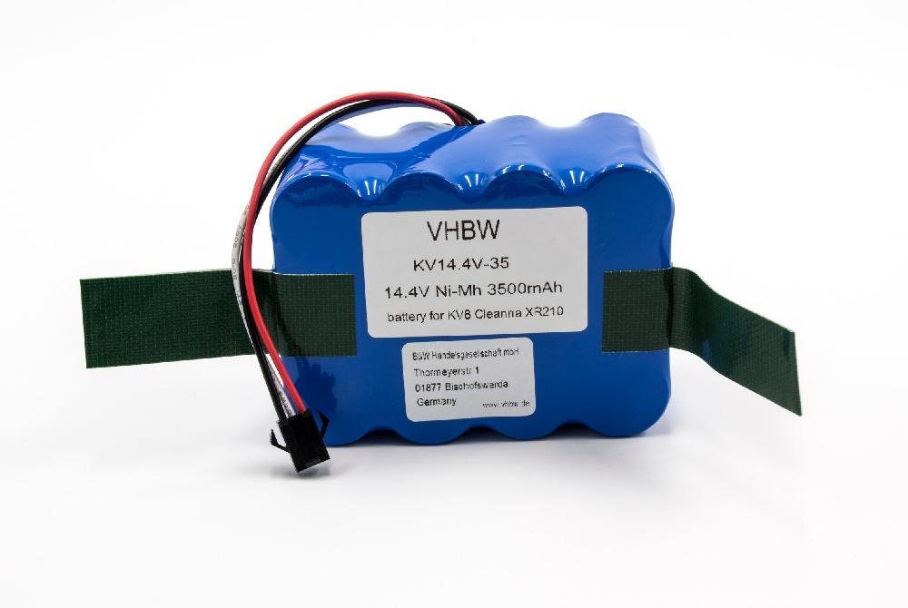 vhbw kompatibel mit Cleanna XR510G, XR510F, XR510E, XR510D, XR510C, XR510B Staubsauger-Akku NiMH 3500 mAh (14,4 V)