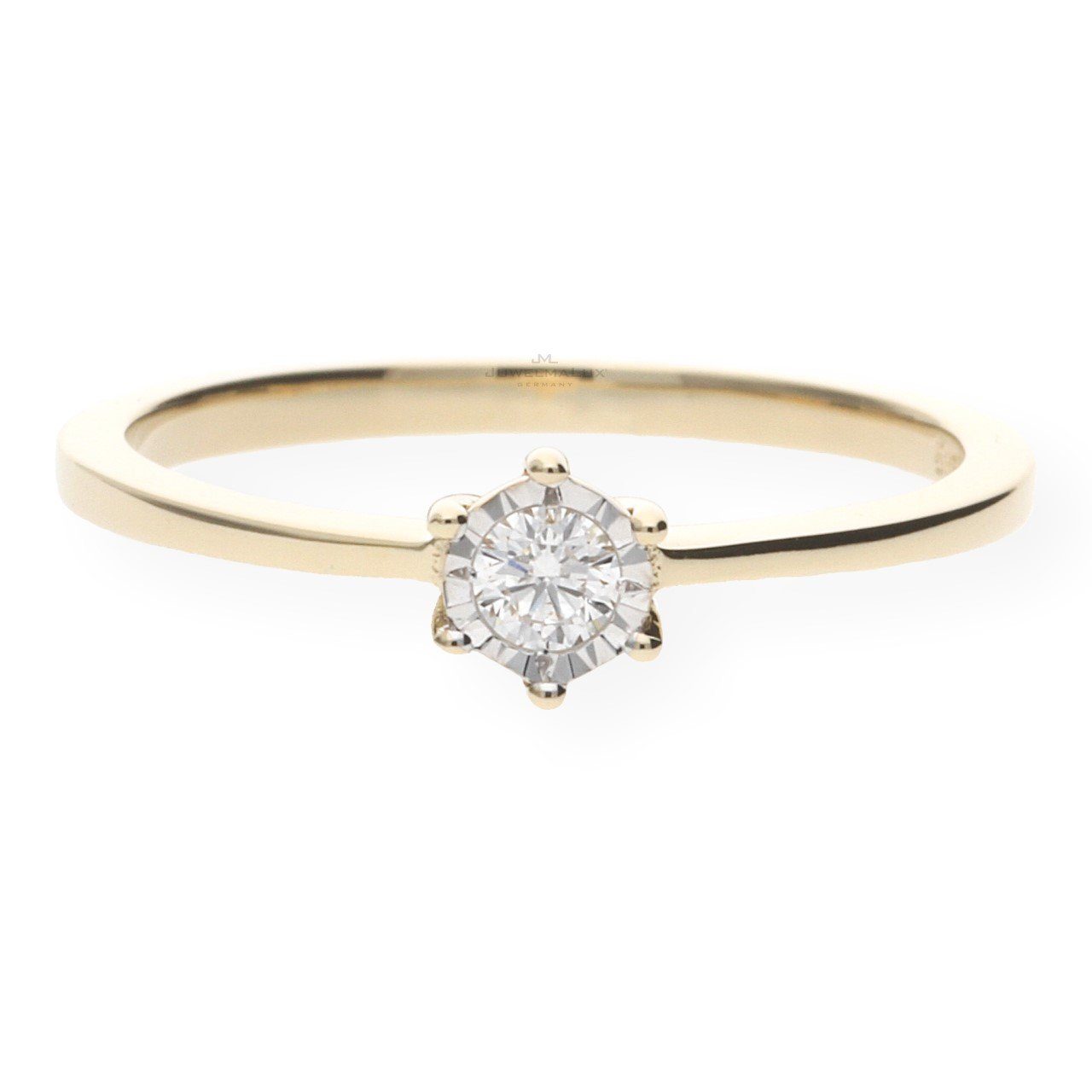 JuwelmaLux Fingerring Verlobungsring Gold 585 Brillant JL10-07-1627 JuwelmaLux (kein Set, 1-tlg)