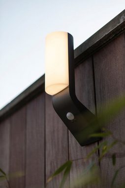 LUTEC LED Außen-Wandleuchte BATI, LED fest integriert, Neutralweiß, Bewegungsmelder