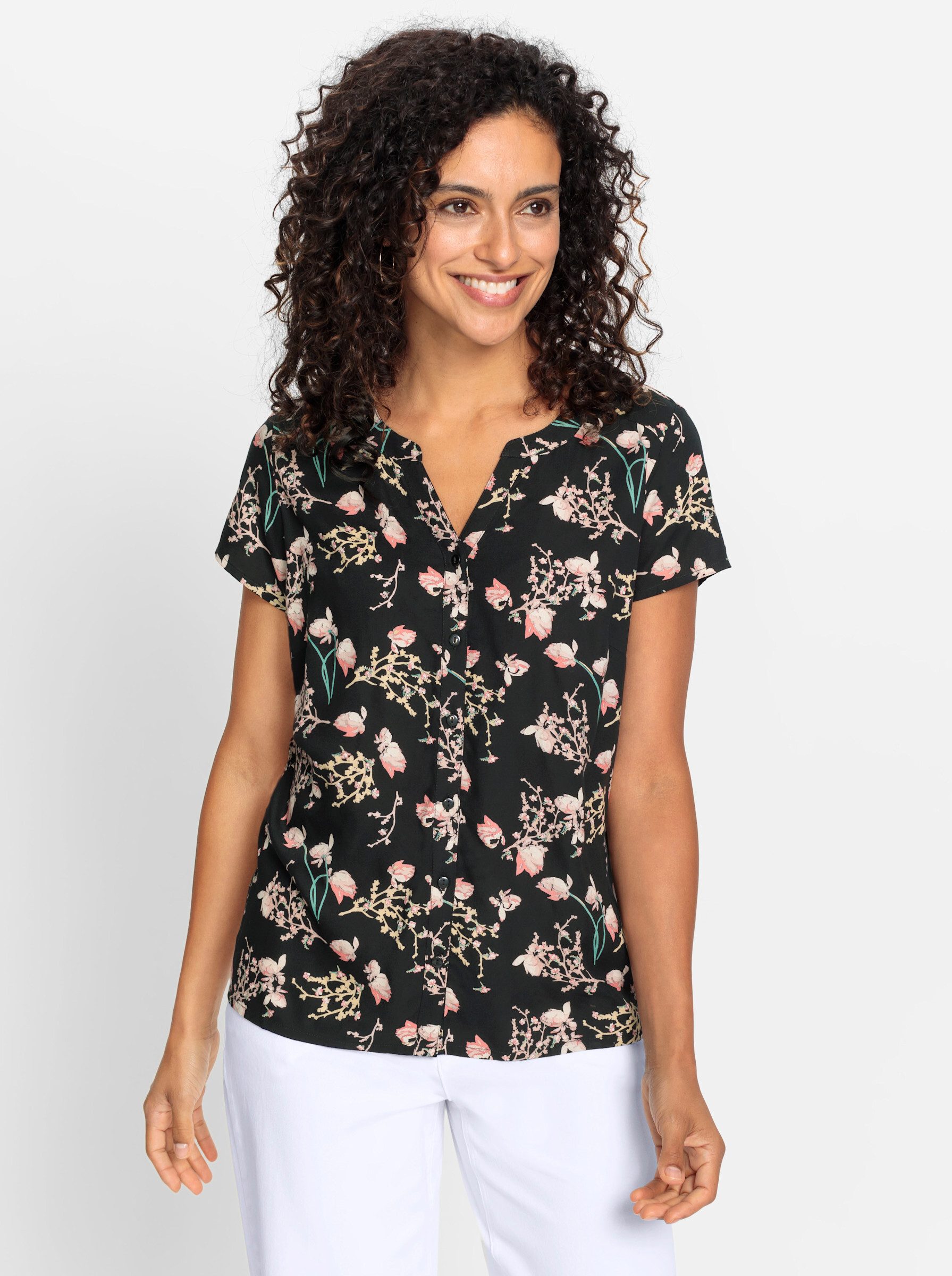 Witt Klassische Bluse Kurzarm-Bluse . günstig online kaufen