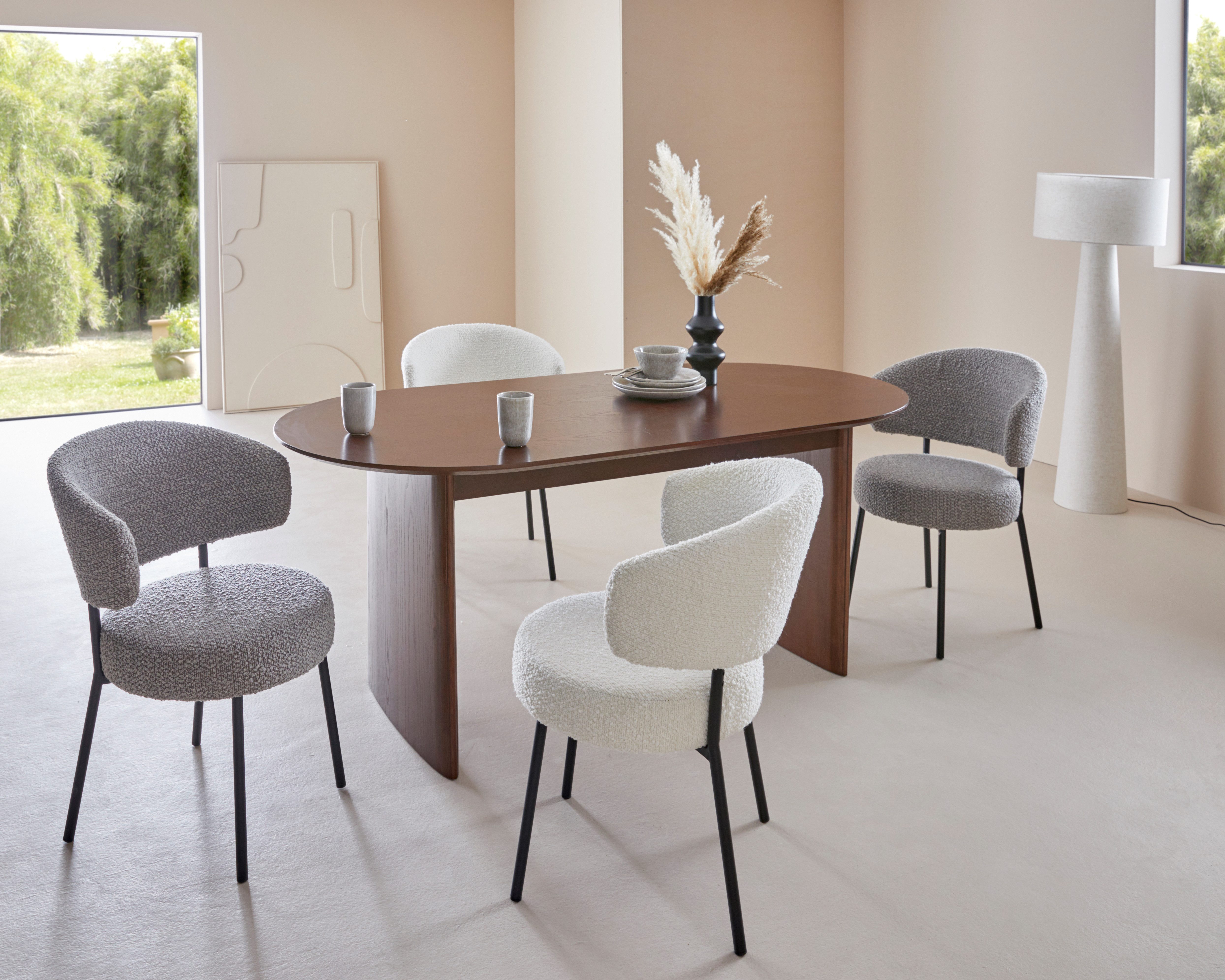 LeGer Home by Lena Gercke Esstisch Melinda, aus massivem Eschenholzfurnier, in zwei Breiten erhältlich – Bild 2 von 5