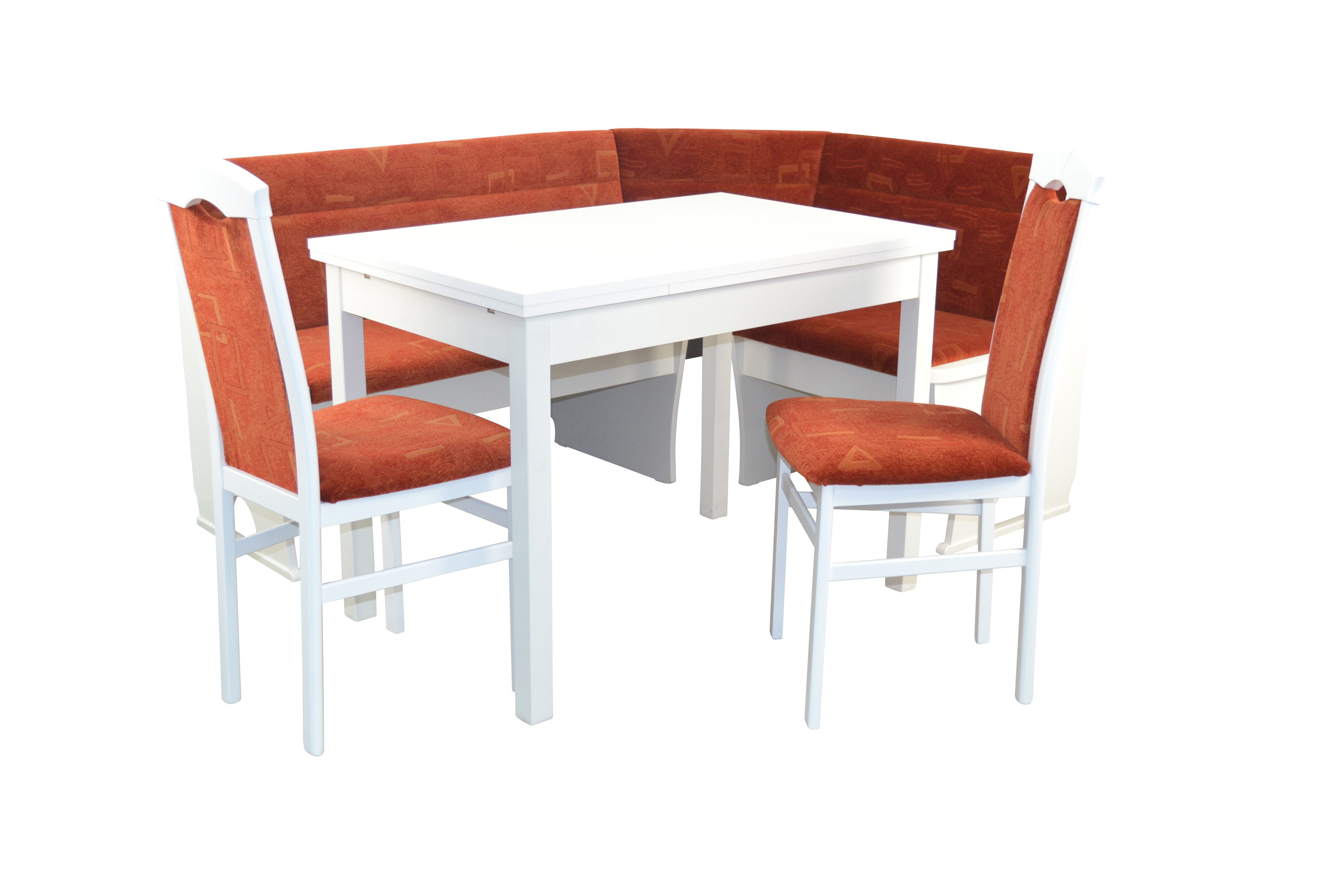 moebel-direkt-online Eckbankgruppe 4tlg. Sitzgruppe bestehend aus Eckbank 125x165 cm, Esstisch, Stühle, (Spar-Set, 4tlg. Set), Eckbank mit Stauraumfunktion. Esstisch mit Auszugsfunktion