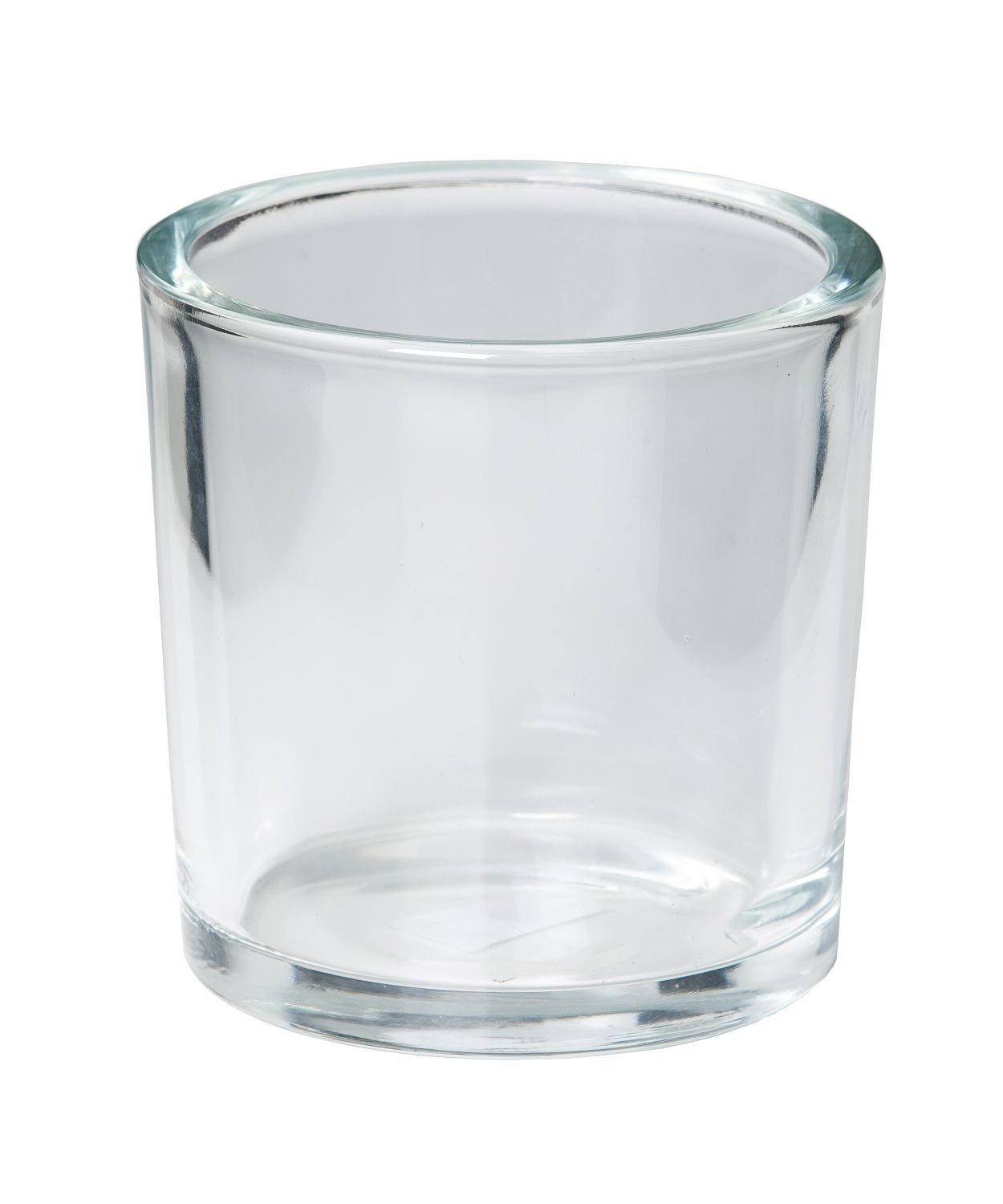 INNA-Glas Blumentopf Kerzenglas Levin, Zylinder - rund, klar, 14cm, Ø 14cm - Kerzenhalter