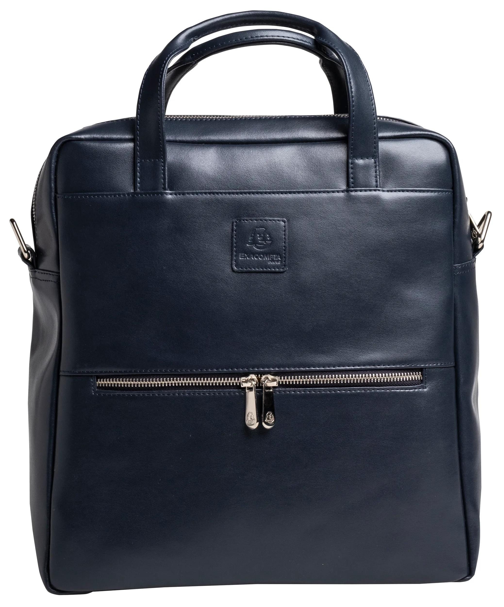 EXACOMPTA Cityrucksack Laptoprucksack Lady Exactive, Leder, 33x35x16 cm - Marineblau - 17237E, Rücksäcke
