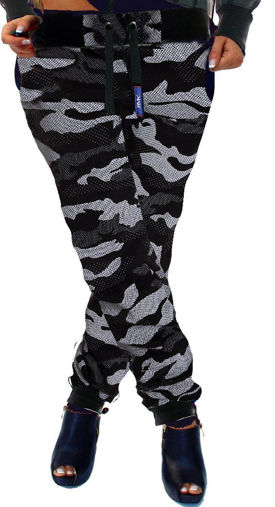 RMK Jogginghose Damen Trainingshose Fitnesshose Sporthose Camouflage Sweatp günstig online kaufen