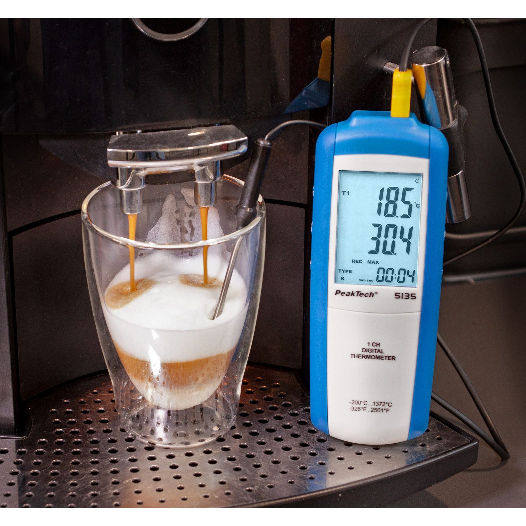 PeakTech Thermodetektor PEAKTECH Digital Thermometer P 5135