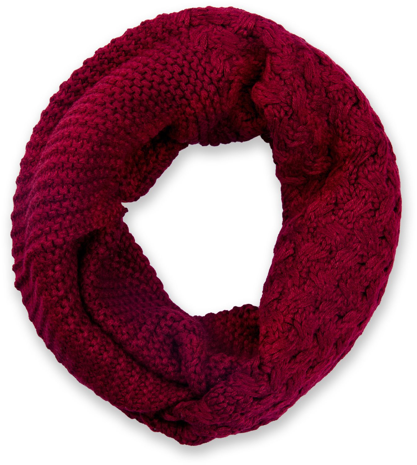 styleBREAKER Strickschal Strick Loop mit Mustermix, (1-St)