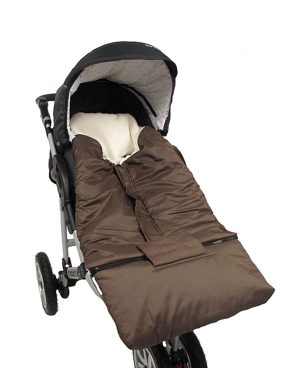 Fußsack Kinderwagenfußsack braun