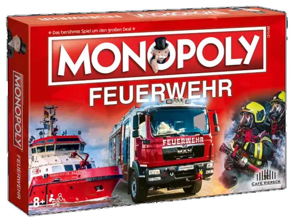 Monopoly Spiel, Gesellschaftsspiel Monopoly Bundeswehr oder Feuerwehr