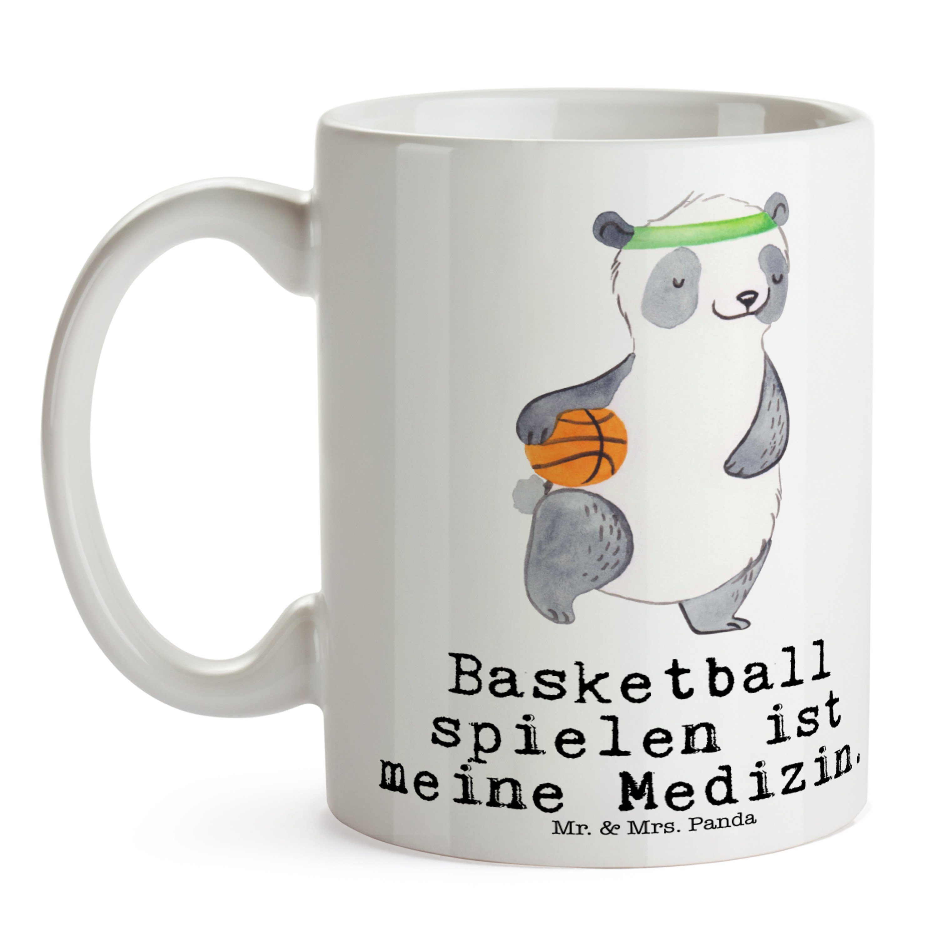 Teebecher, Gewinn, Weiß Geschenk, Panda Keramik Mrs. Medizin Mr. - - Schenk, Basketball Tasse Panda &