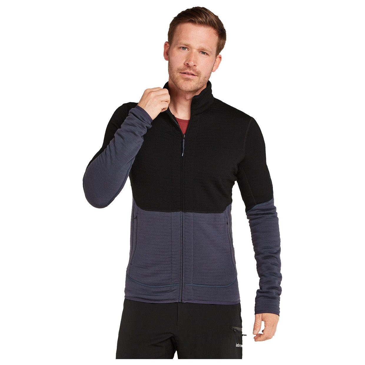 Icebreaker Sweater Herren Fleecejacke Merino 400 RealFleece Descender Zip