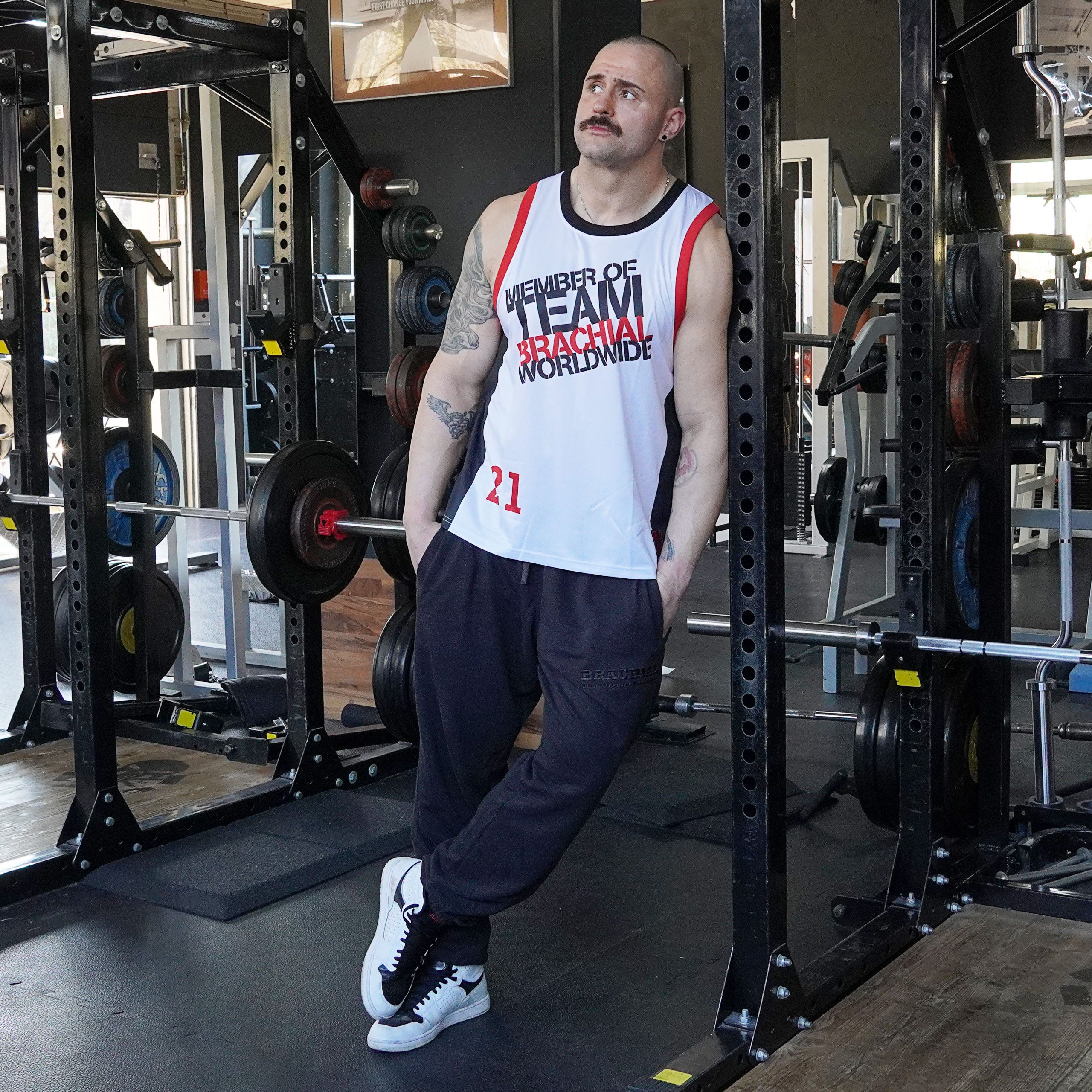 BRACHIAL THE LIFESTYLE COMPANY Sporthose Brachial Sporthose "Blank" anthraz günstig online kaufen