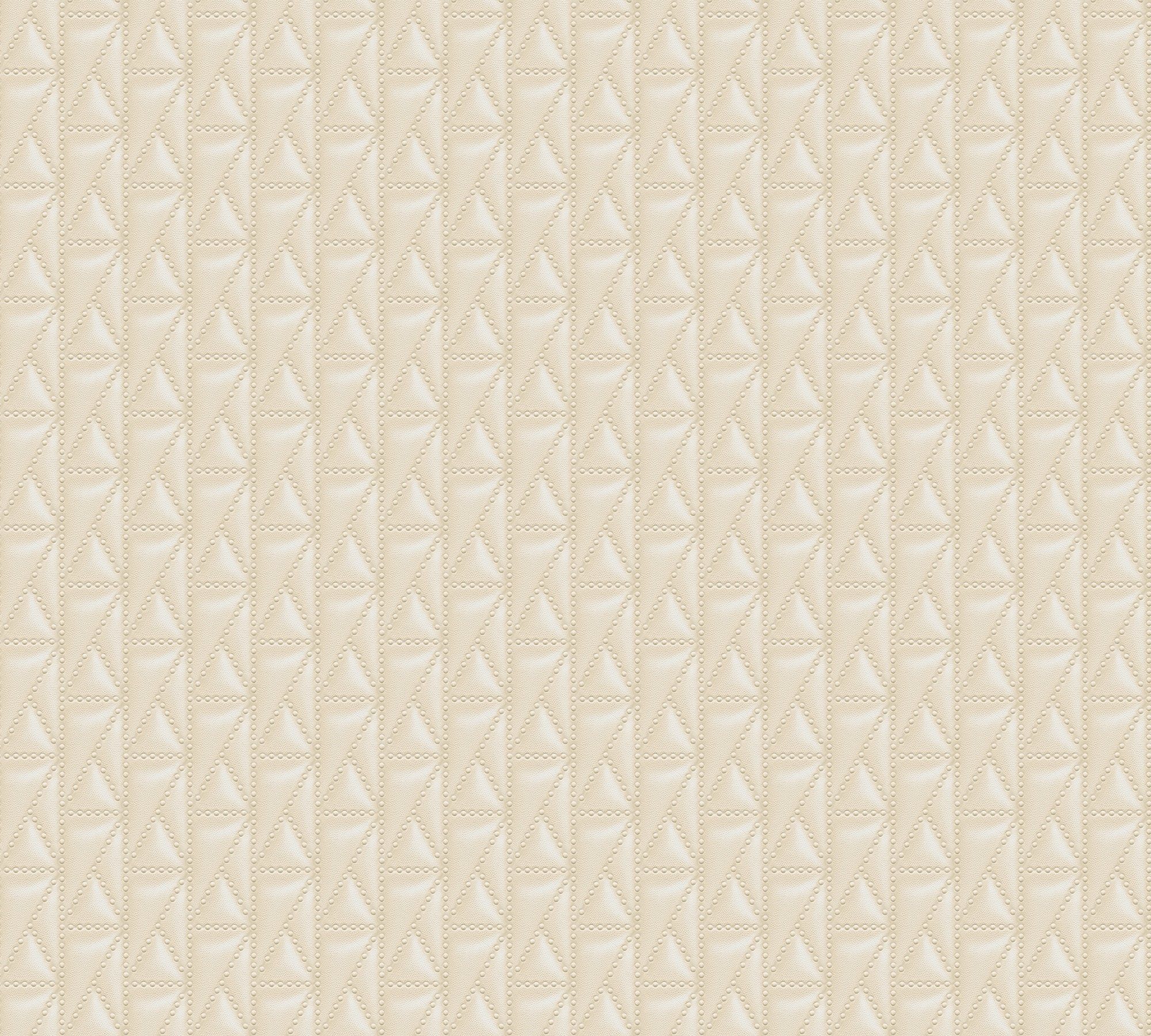 A.S. Création Architects Paper Vliestapete Kuilted, Karl Lagerfeld Tapete Designer beige/creme