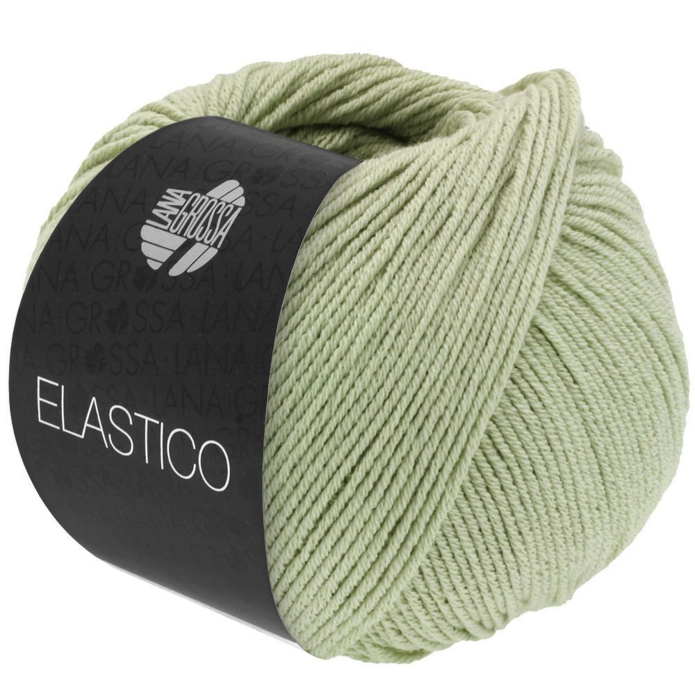 LANA GROSSA ELASTICO Häkelwolle, 160 m (extraweiches Baumwollgarn mit leichtem Stretch-Anteil), 50 g