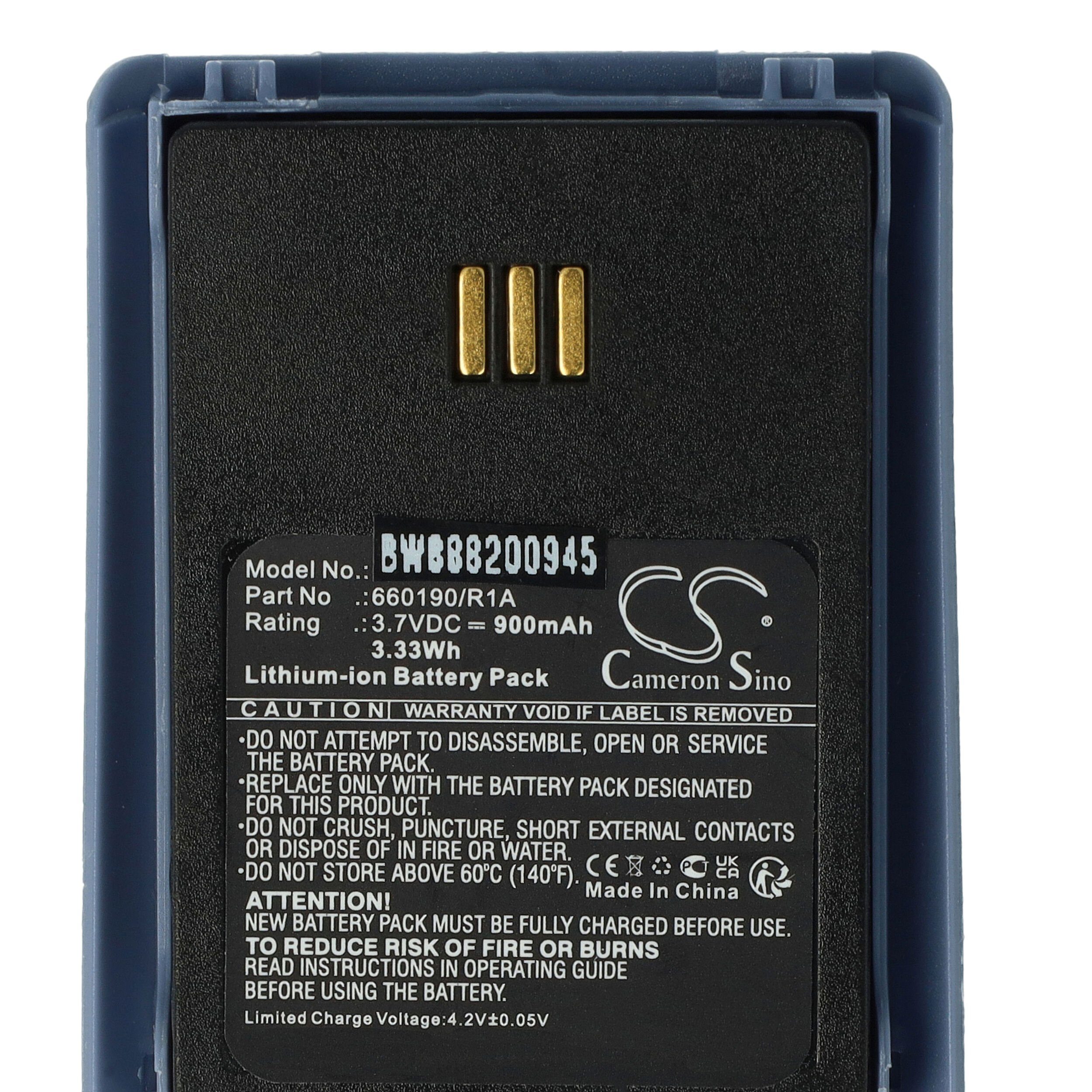 vhbw kompatibel mit V) (3,7 Akku Innovaphone 900 Li-Ion IP62 mAh