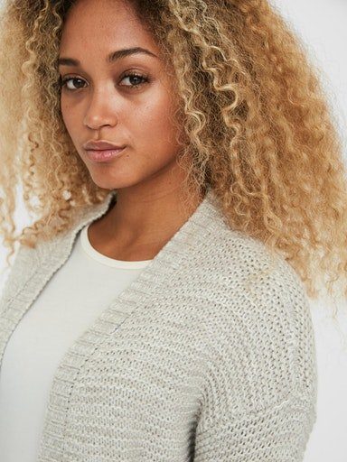 Vero Moda Cardigan VMNO NAME melange light grey LS