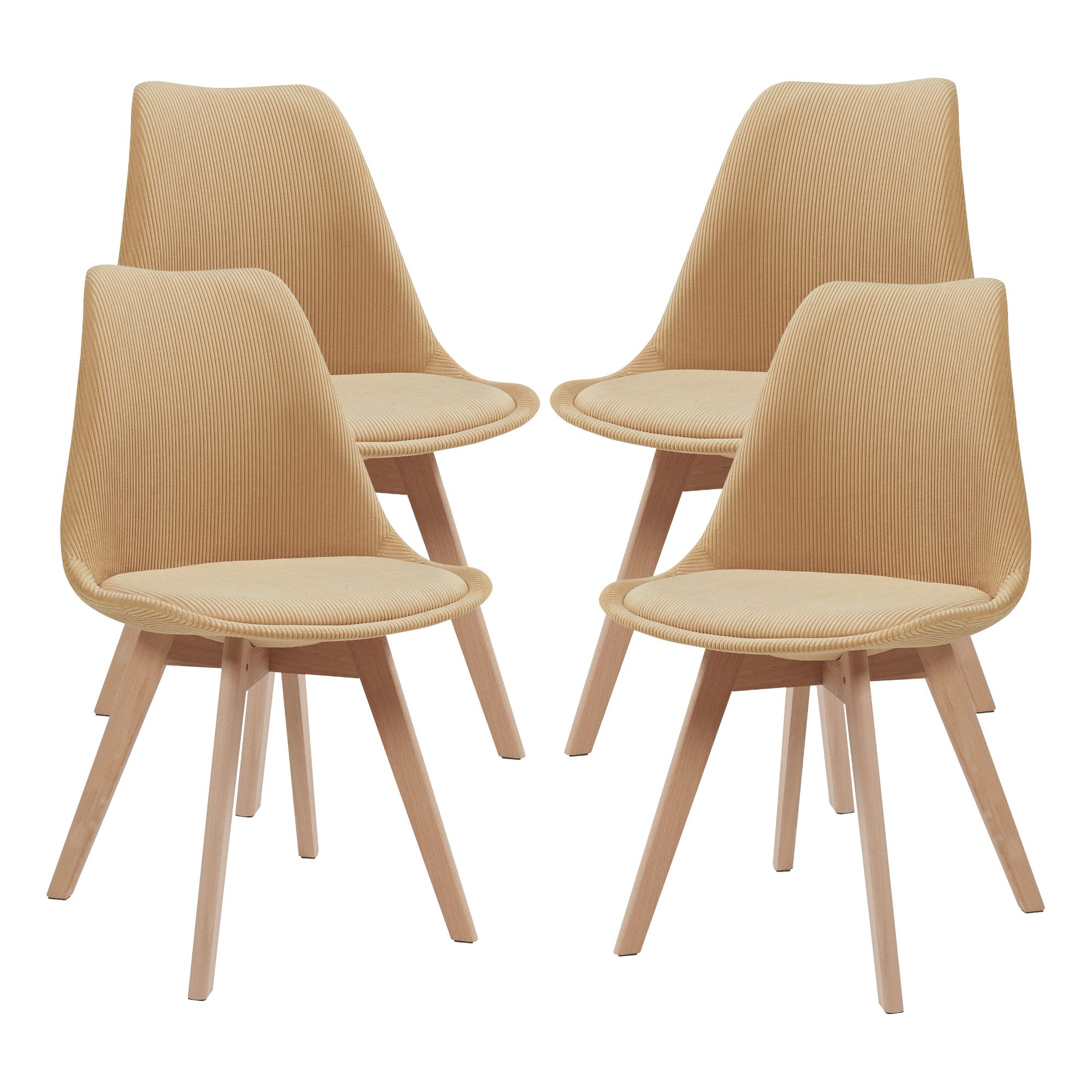 en.casa Esszimmerstuhl (Set, 4 St), »Fläten« günstig online kaufen