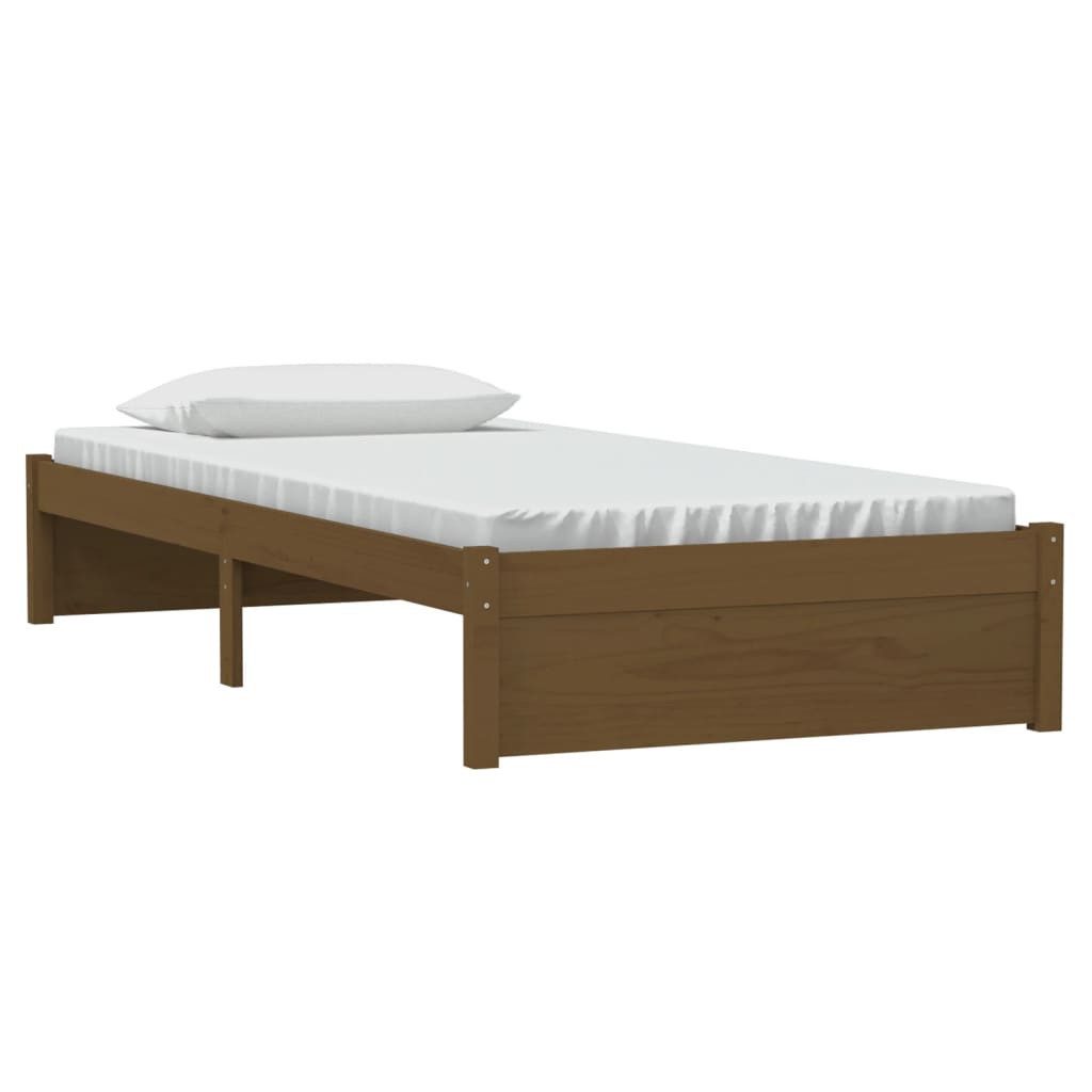 vidaXL Bett Massivholzbett Honigbraun 90x190 cm günstig online kaufen