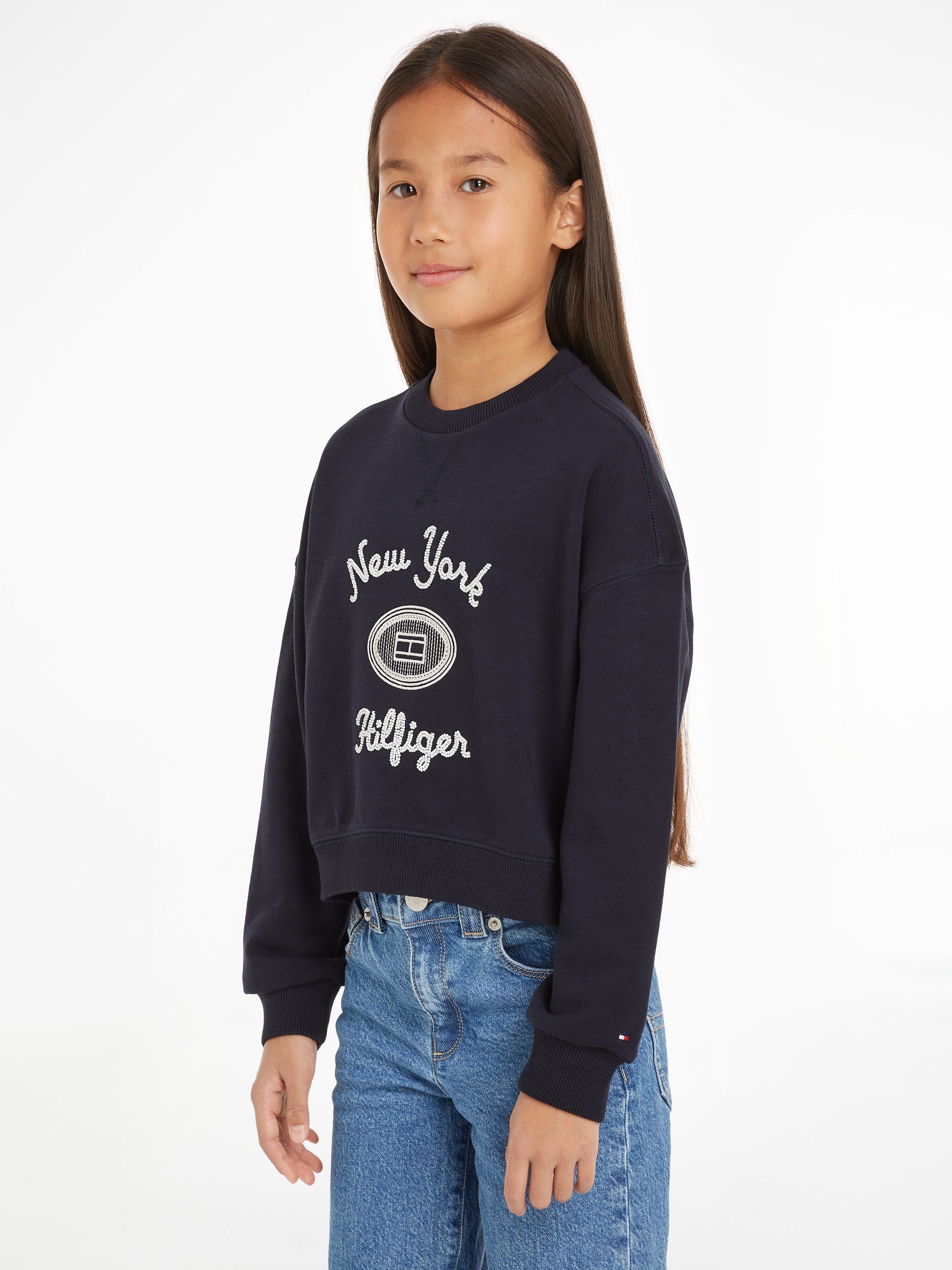 Langarmshirt HILFIGER NY EMBROIDERED CREWNECK