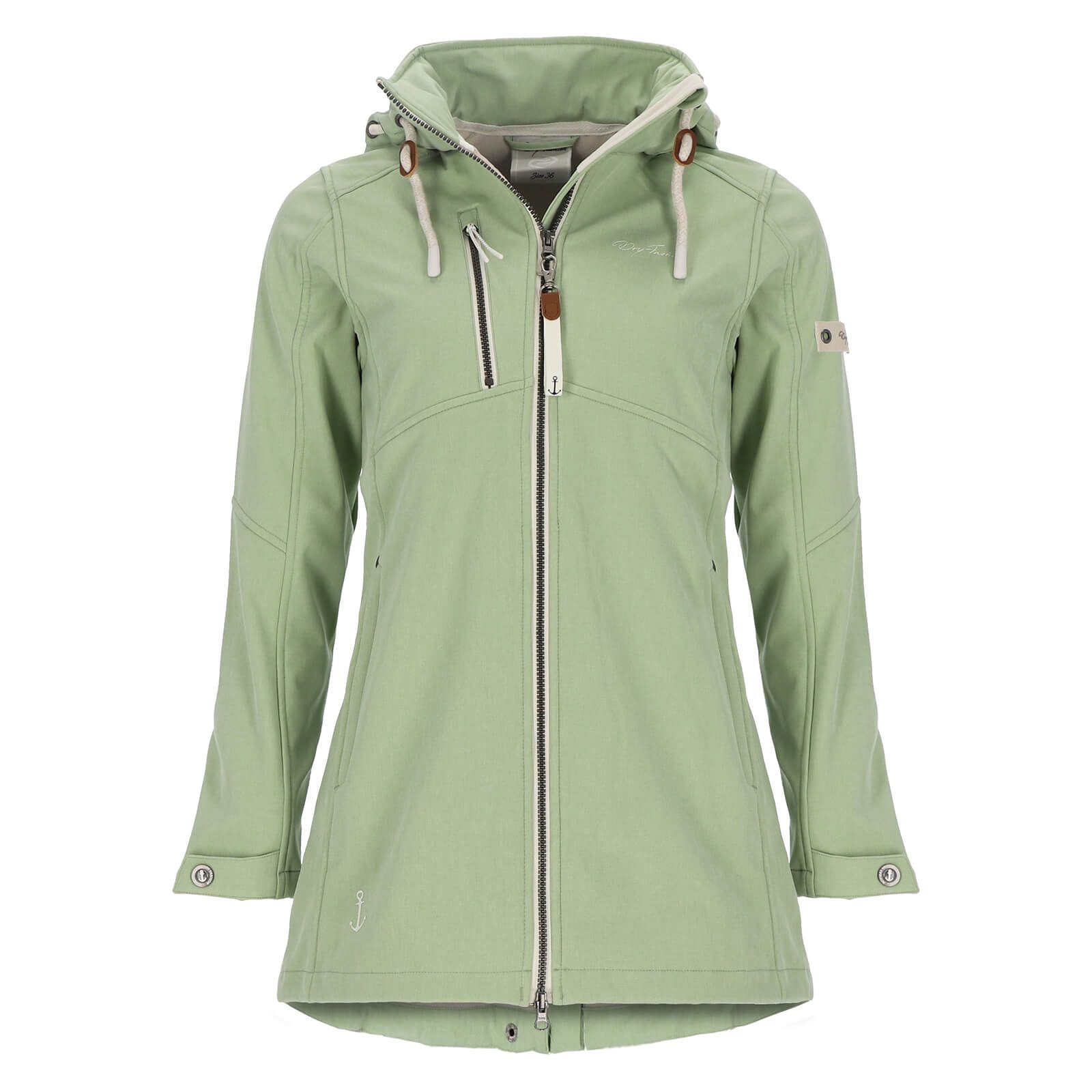 Dry Fashion Softshellmantel Damen Softshelljacke Büsum mit abnehmbarer Kapu günstig online kaufen