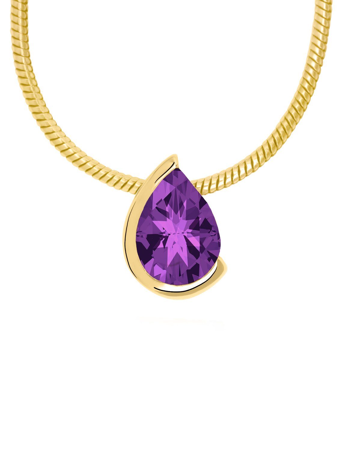 My Gold Kettenanhänger Damen Amethyst Anhänger günstig online kaufen