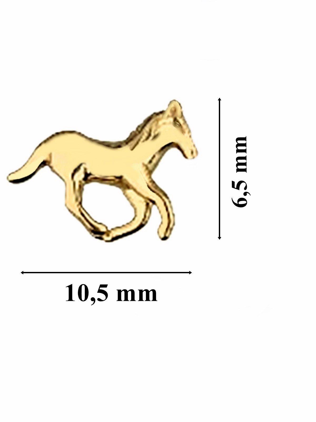 Goldene Hufeisen Ohrring-Set Goldene Pferde Ohrstecker für jede Gelegenheit günstig online kaufen
