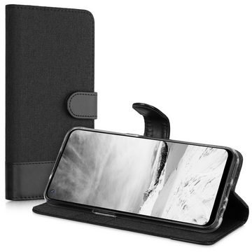 kwmobile Handyhülle Wallet Case für OnePlus Nord N100, Hülle mit Ständer - Handyhülle Kartenfächer