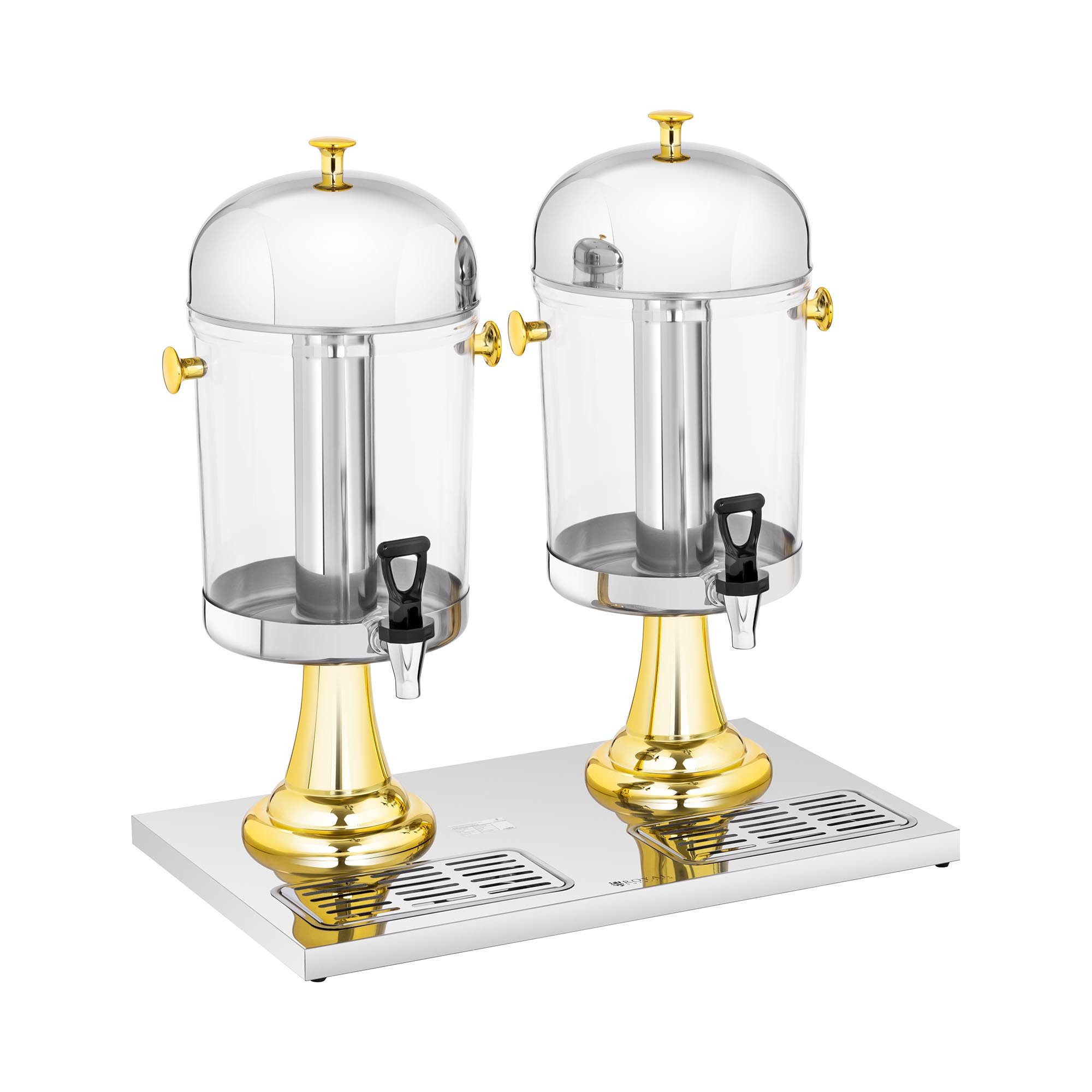 Royal Catering Getränkespender 2 x 8 L Saftspender Saftdispenser Gastro Getränke Dispenser Kühlsystem, verschiedene Größen