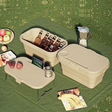 ousudela Picknickkorb klappbare aufbewahrungsbox, picknickbox, picknickkorb, wasserdicht