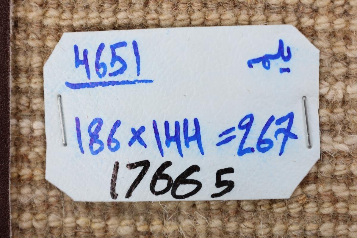 Nain mm Perser Handgeknüpfter Moderner, Yalameh rechteckig, Orientteppich 144x186 Gabbeh Nature Höhe: Trading, 18