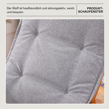 Daisred Hochlehnerauflage Sitzpolster Kissen, Schaukelstuhl Gartenstuhl Sitzauflage 48*120cm